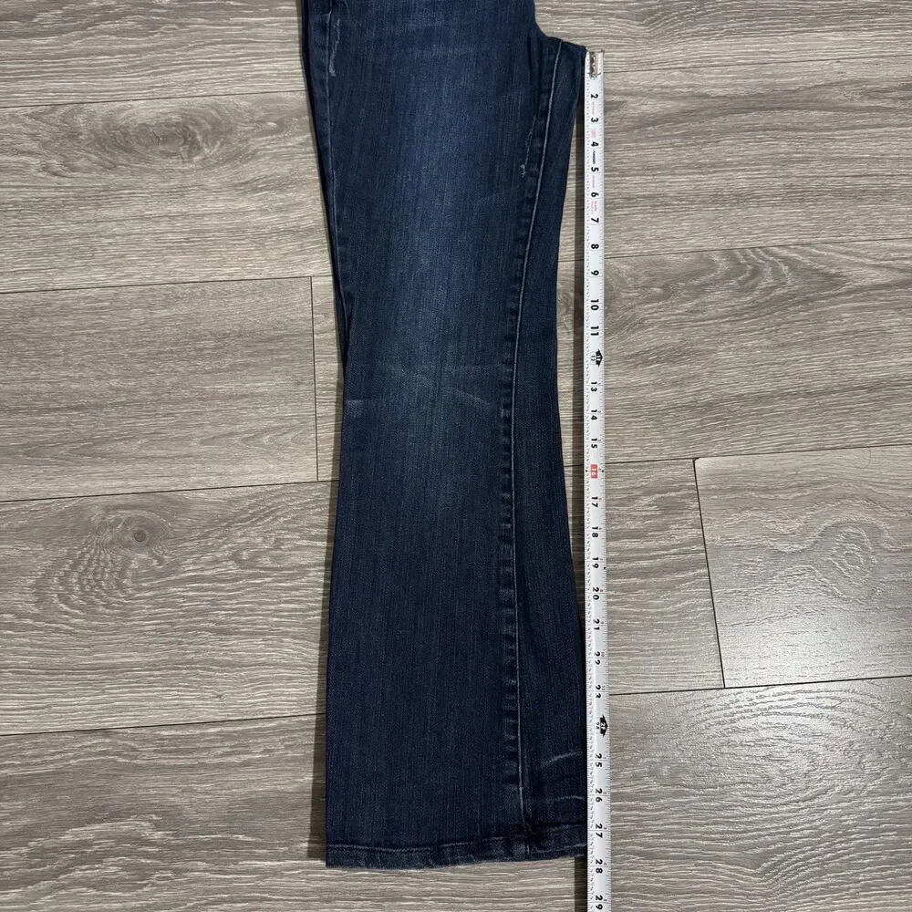 Refuge Women Blue Wide Flared‎ Leg Short Rise Y2K Size 7S